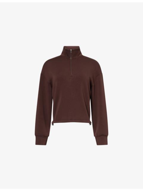 VARLEY Sian Cropped Modal-Jersey Sweatshirt