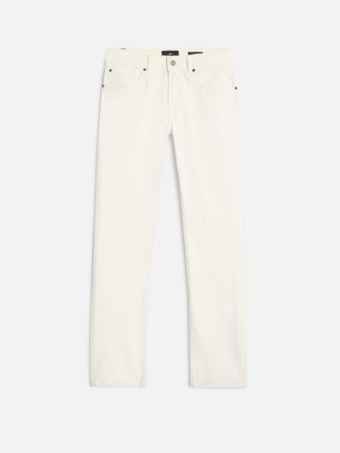 7 For All Mankind THE STRAIGHT in Luxe Performance Sateen Chalk