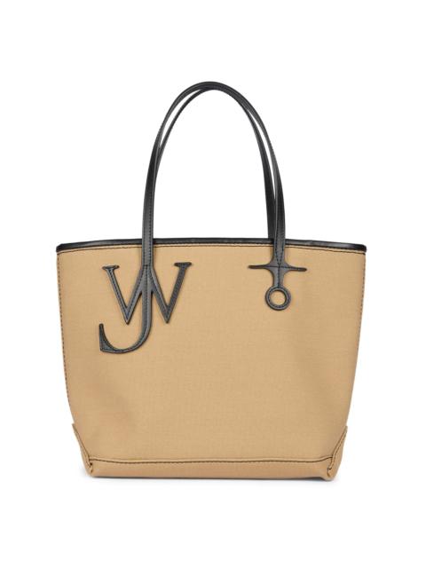 JW Anderson Women's Small Anchor Logo Cotton Tote Bag - Beige Black