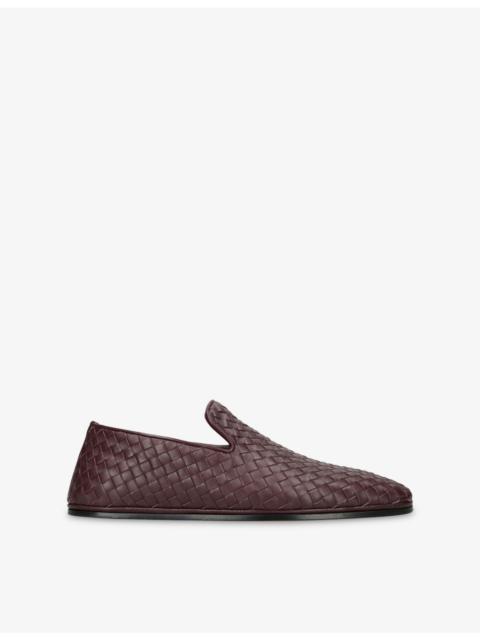 Bottega Veneta Intrecciato Leather Loafers