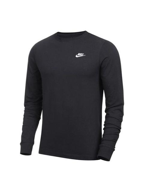 Nike Men's Sportswear Club Casual Sport Round Neck Long Sleeve Men's Black AR5193-010