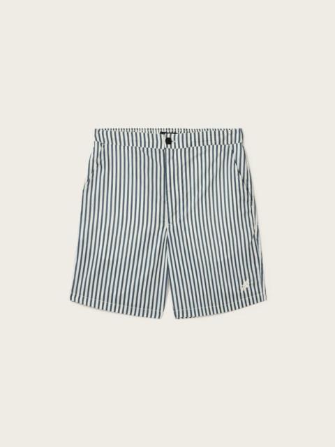 ALLSAINTS CHOPIN STRAIGHT FIT STRIPED SHORTS