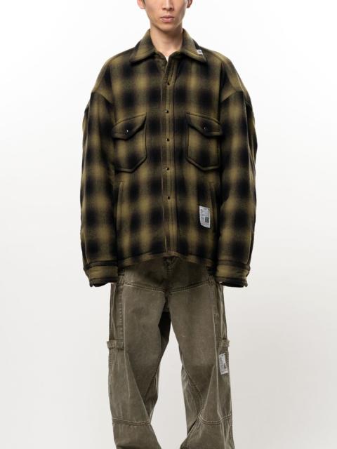 Maison MIHARAYASUHIRO Stripe Puffer Shirt
