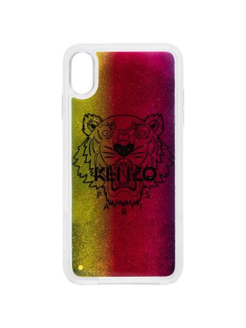Tiger print glittered iPhone XS Max case