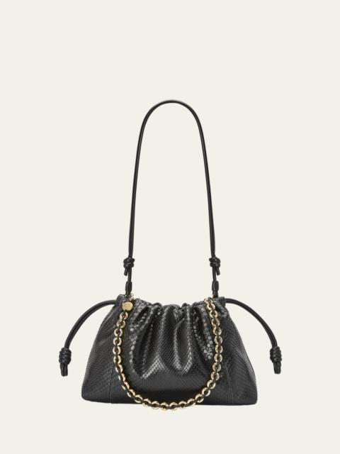 Loewe Flamenco Python Shoulder Bag
