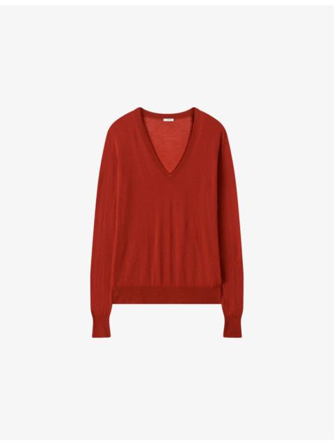 JOSEPH Cashair V-Neck Cashmere Jumper