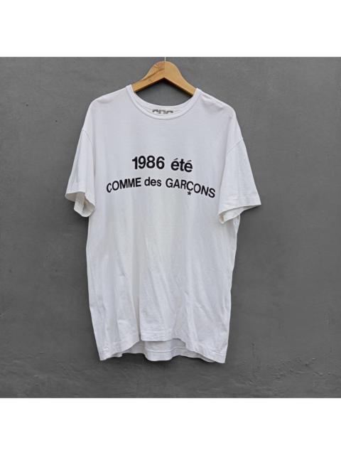 COMME des GARÇONS 1986 ete Tシャツ ホワイト COMME DES GARCONS 1986 Ete Reprint Tee •Years: AD2020 •Size