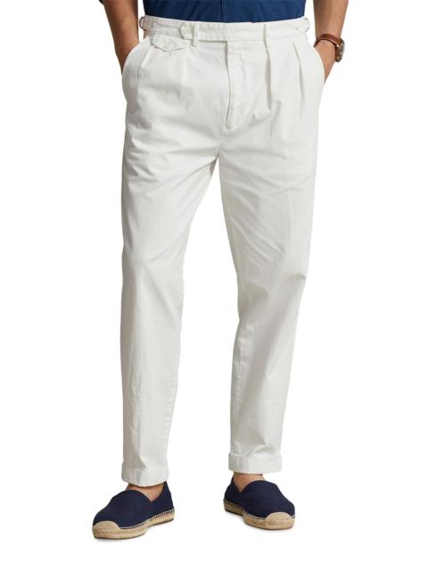Polo Ralph Lauren Men's Featherweight Twill Tennis Flat-Front Pants - White