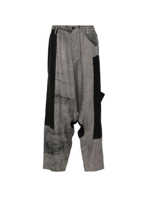 Yohji Yamamoto A-Square drop-crotch trousers