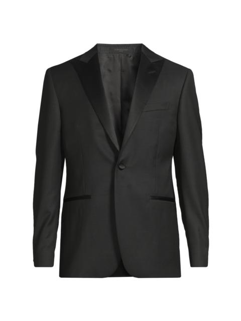 CORNELIANI Men's Jacquard Tuxedo Peak-Lapel Jacket - Black