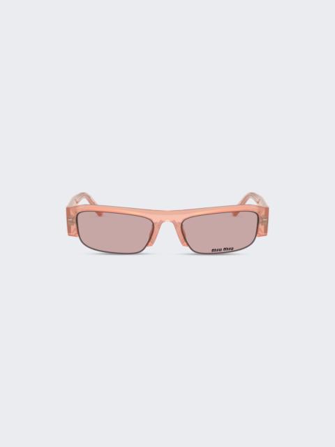 Miu Miu Vedette Sunglasses Opal Pink