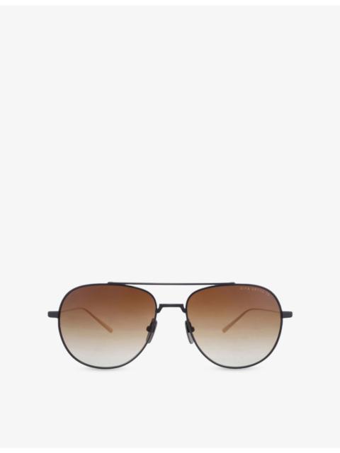 DITA D4000440 Artoa 79. Pilot-Frame Metal Sunglasses