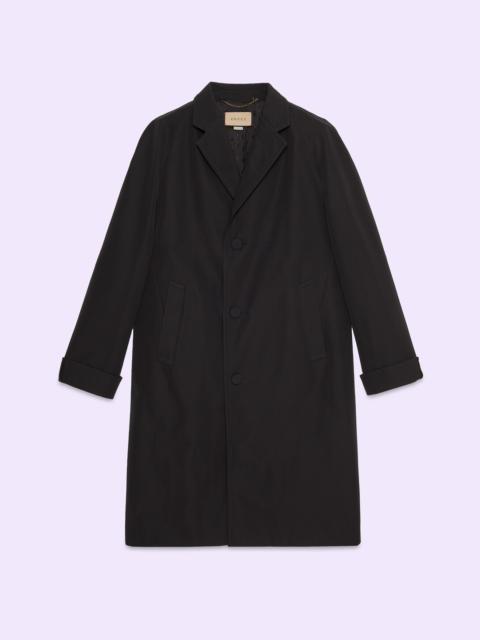 Cotton poplin coat