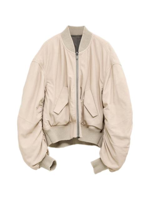 Rick Owens ribbed bomber jacket