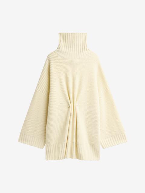 The Frankie Shop Alira Knit Brooch Dress - Pale Yellow