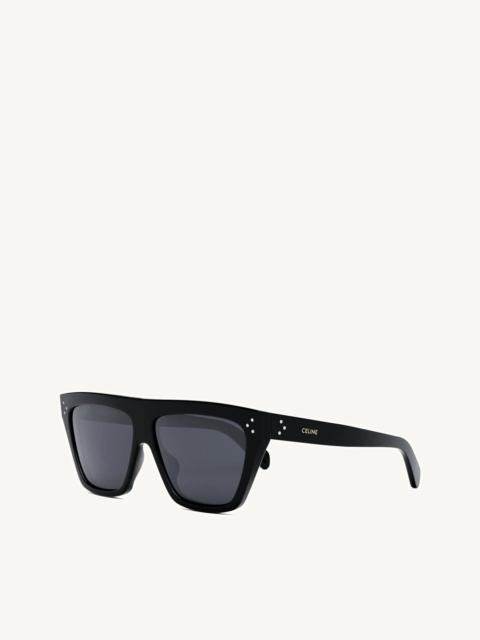 CELINE CL40256I Oversized D-Frame Sunglasses in Black
