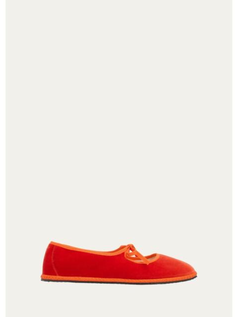 ViBi Venezia Brigitte Velvet Mary Janes