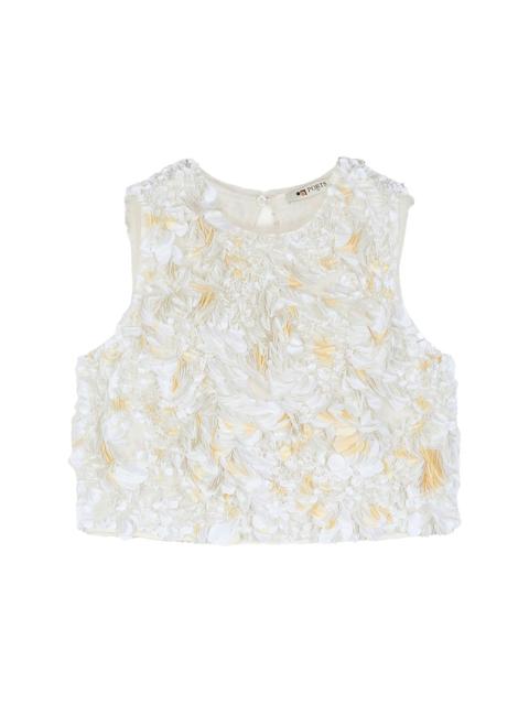 Ports 1961 flower-appliqué top