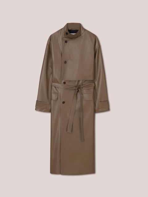 Nanushka DEZO - Asymmetric trench coat - Brown