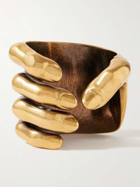 KHAITE Hand gold-tone bracelet
