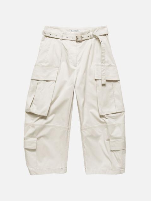 Acne Studios Cargo trousers with belt - Light grey