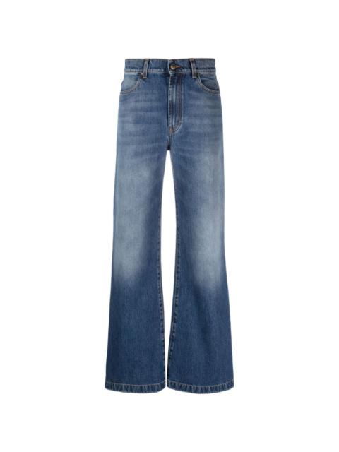 La DoubleJ high-waisted flared jeans