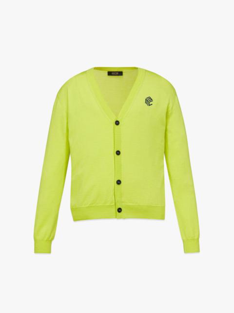 MCM Men’s Cubic Logo Wool Cardigan