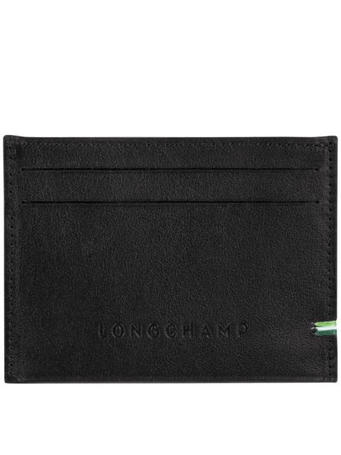Longchamp Longchamp sur Seine Card holder Black - Leather