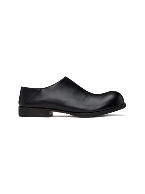 Moschino Black Cobbler Calf Shootie Loafers