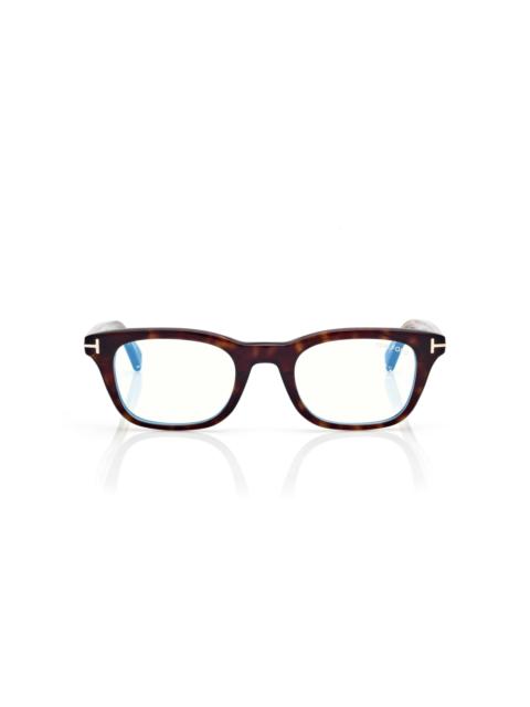 TOM FORD ICON BUE BLOCK RECTANGULAR OPTICALS