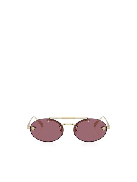 VERSACE oval-frame sunglasses