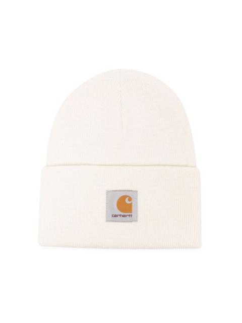 Carhartt logo-patch knit beanie