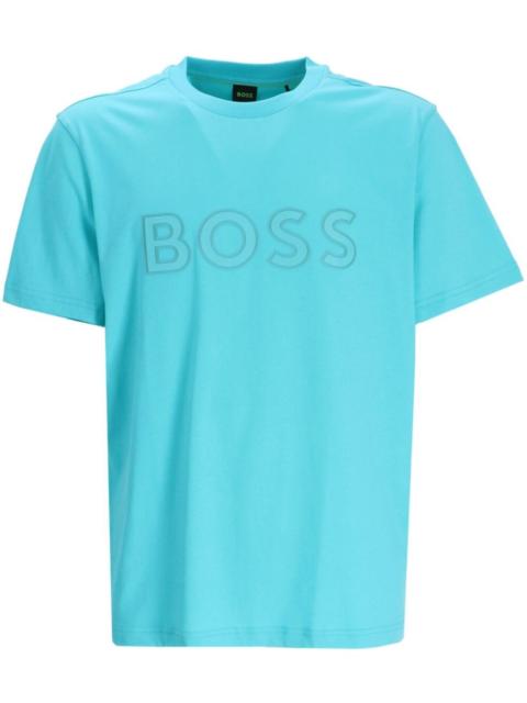 BOSS logo-print cotton T-shirt