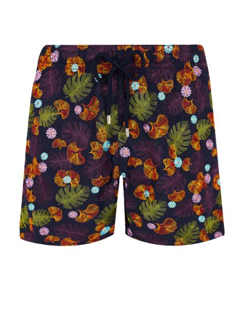 Men Swim Trunks Embroidered Mix of Flowers - Limited Edition