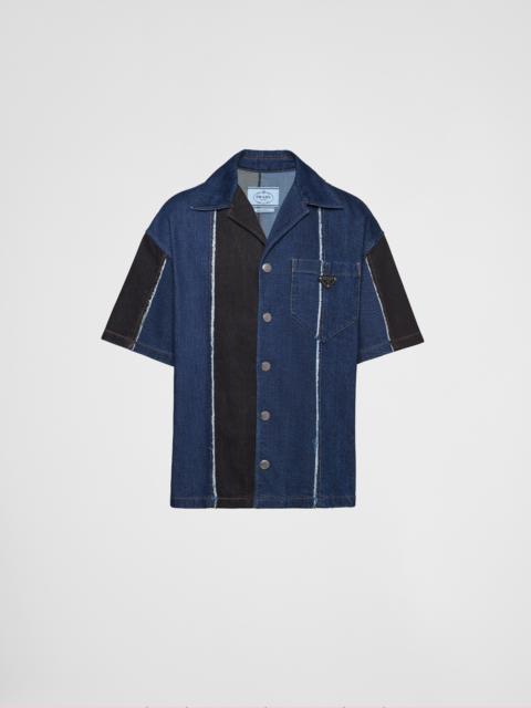 Double Match striped denim shirt