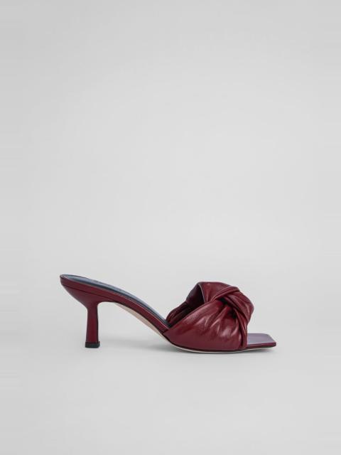 BY FAR Lana Bordeaux Creased Leather