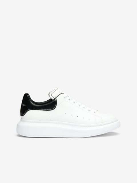 Alexander McQueen Women's Oversized Sneaker in White/Black
