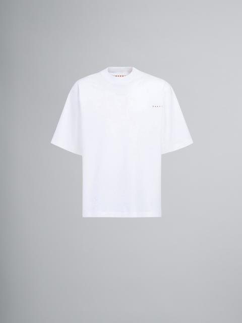 Marni STILL NATURE WHITE PRINT JERSEY T-SHIRT