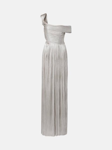 MARIA LUCIA HOHAN Serene asymmetric silk mousseline gown