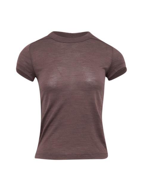 Rick Owens Cropped Level Classic Cotton Tee