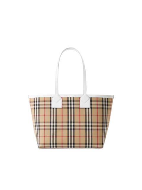 Vintage Check pattern tote bag