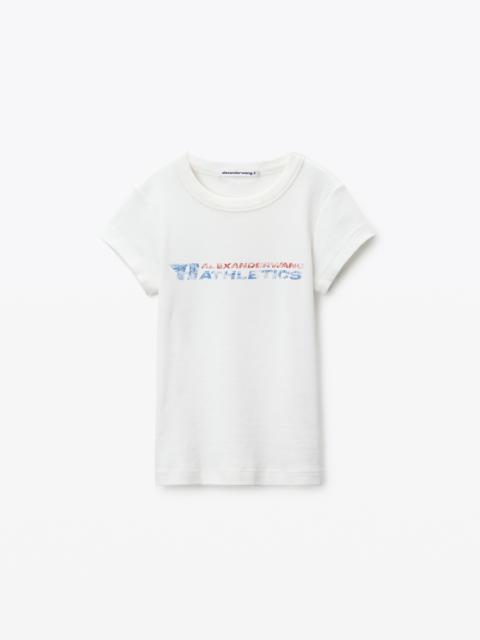 Alexander Wang Distressed Logo Tee
