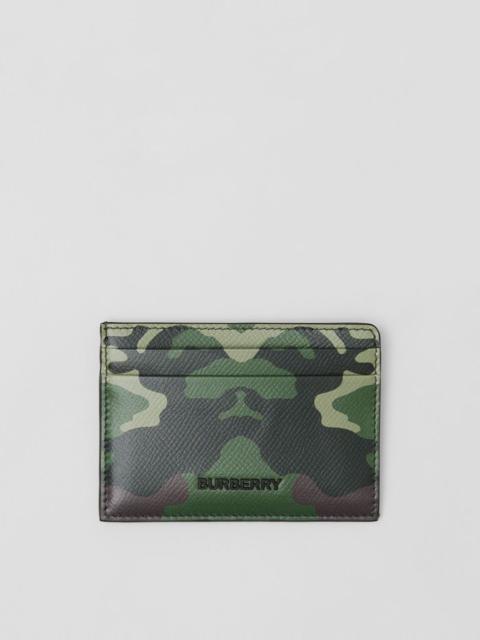 Burberry Camouflage Print Leather Card Case