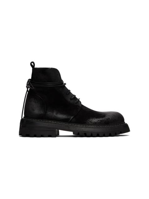 Marsèll Black Carraucola Reversed Leather Boots