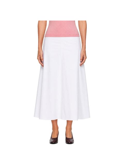 JACQUEMUS White 'The Triangle' Midi Skirt