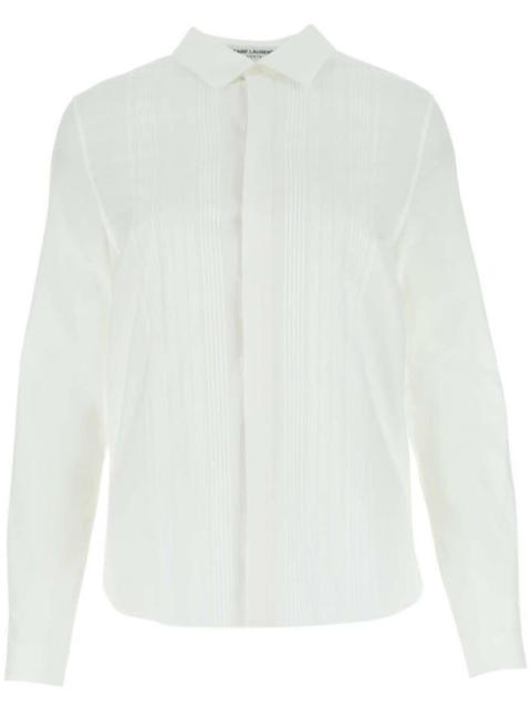 SAINT LAURENT White poplin shirt