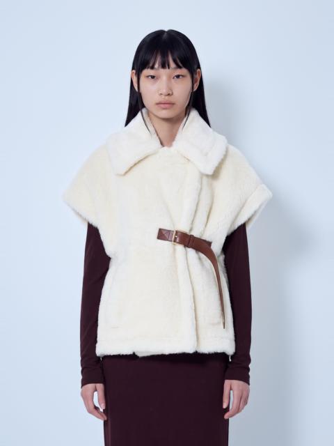 Max Mara Shearling Belted Gilet