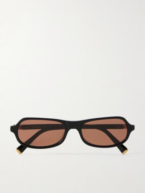 Miu Miu Round-frame acetate sunglasses Black