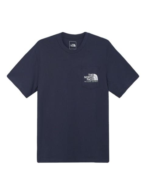 The North Face THE NORTH FACE Logo Short Sleeve T-Shirt 'Navy' NF0A4U9L-RG1
