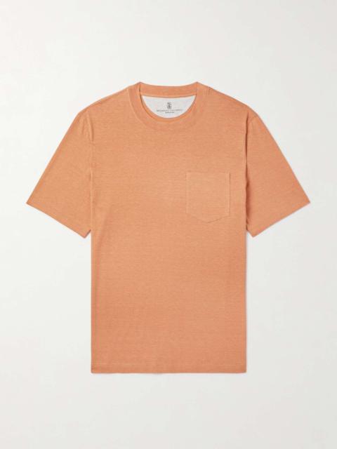 Linen and Cotton-Blend Jersey T-Shirt